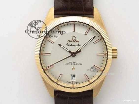 0415 De Ville Power Reserve YG MKF 1:1 Best Edition White Dial on Brown Leather Strap A WrinkleFree 7755
